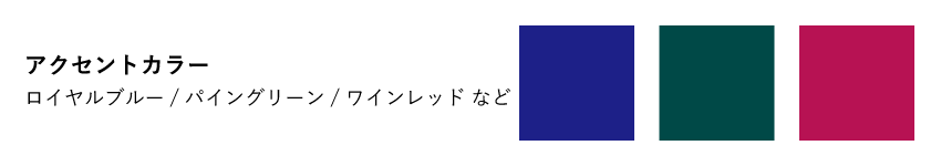 WINTER ウィンタータイプ 冬タイプ　アクセントカラー